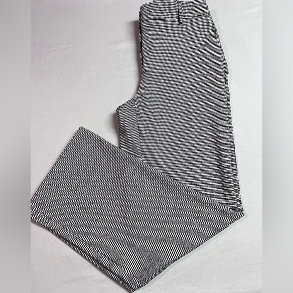 Hilary Radley Black off White High Waisted Straight Leg Knit Pants NWOT - Picture 4 of 4